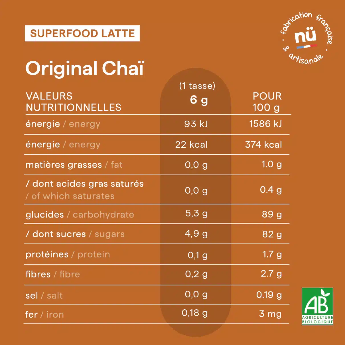 Original Chaï 125g - Nümorning – Image 4