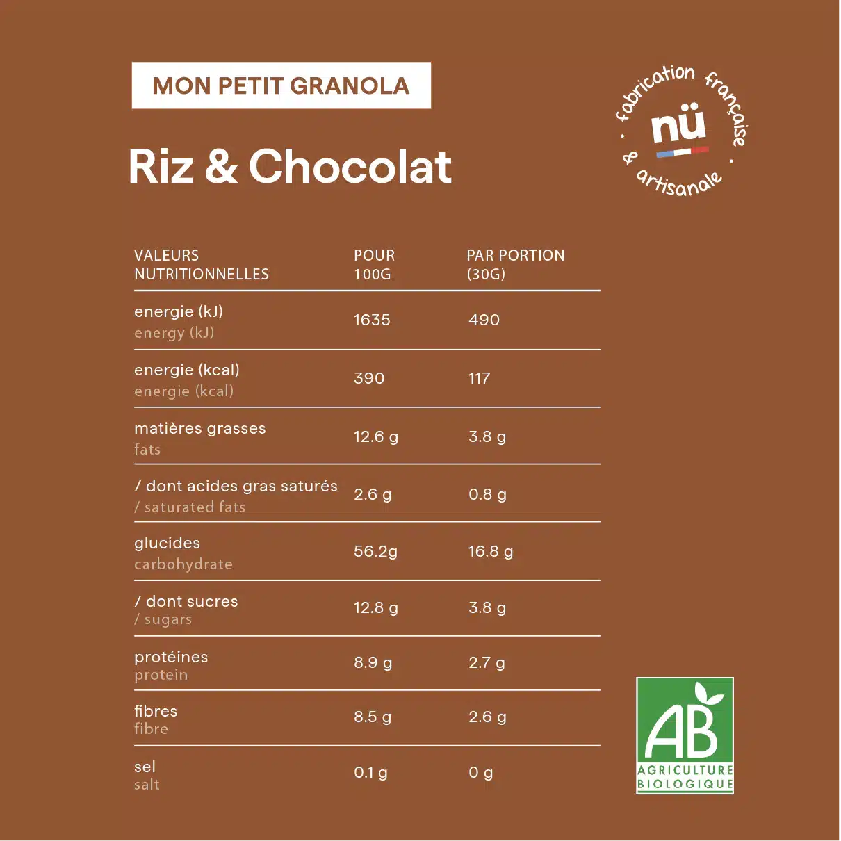 Mon petit granola "Riz et Chocolat" - Nümorning – Image 4