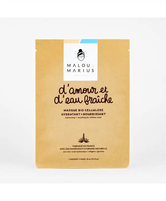 Masque visage « D&rsquo;amour et d&rsquo;eau fraîche » – Malou & Marius