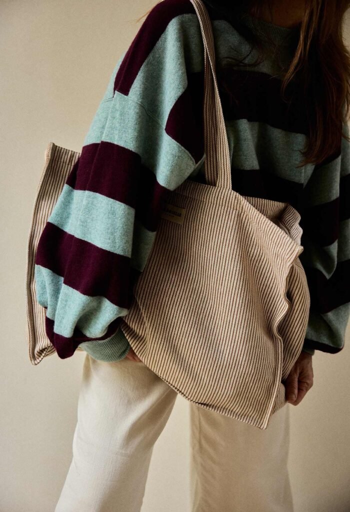 Sac week-end RAYURES ARGILES – Gabrielle Paris