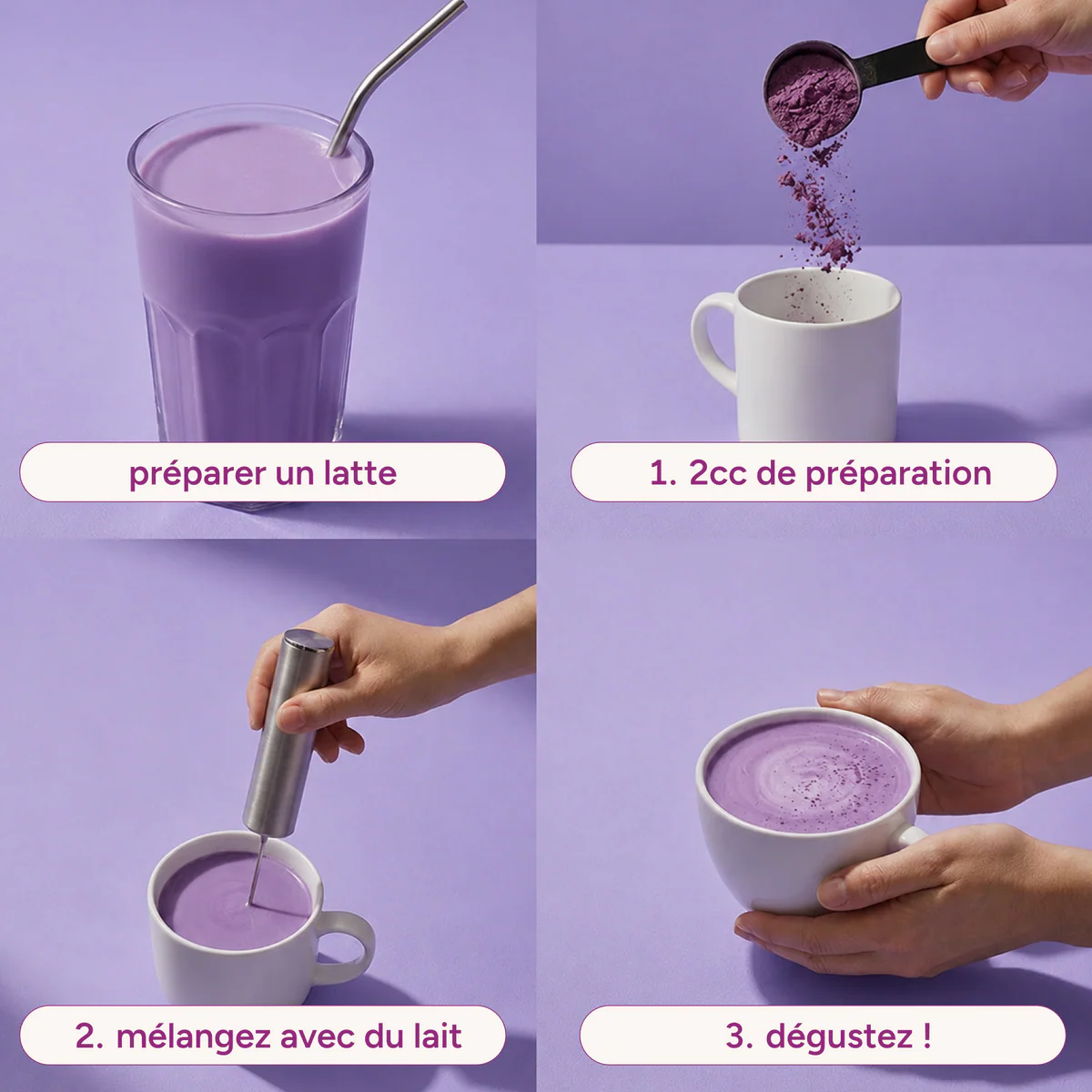 Ube latte 125g - Nümorning – Image 4