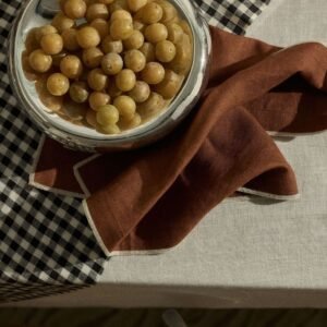Serviette en lin lavé et liseré - Gabrielle Paris