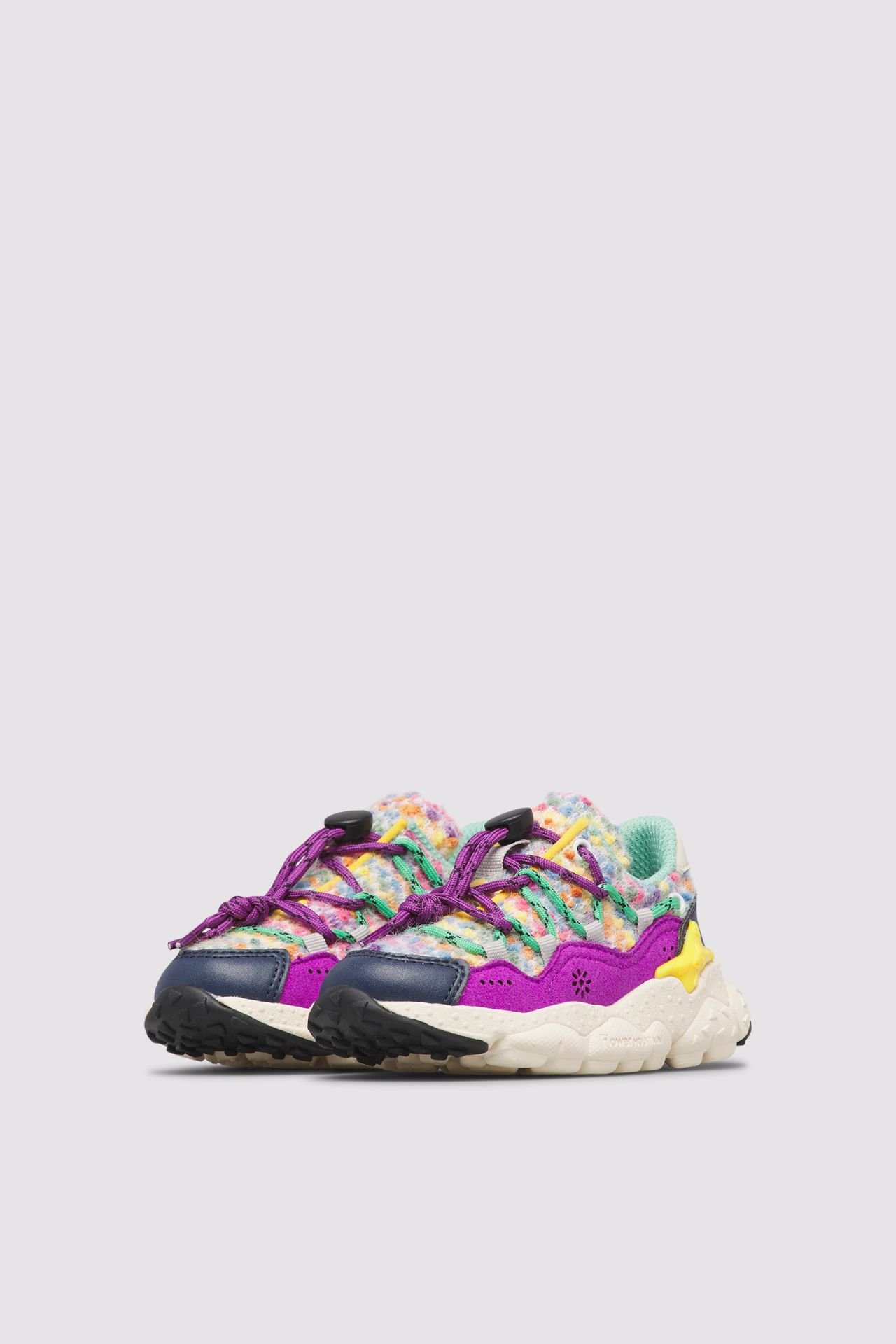 Baskets Kids RAIKIRI JR "Navy Purple" - FLOWER MOUNTAIN – vue 5